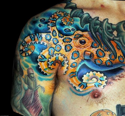 Octopussy tattoo - Octopus tattoos may look like they are just some traditional sea creature tattoos that any sea lover would want to get. But, there are many profound meanings associated with octopus tattoos that compel people to get this tag. Octopus tattoos have a deep connection with history. 